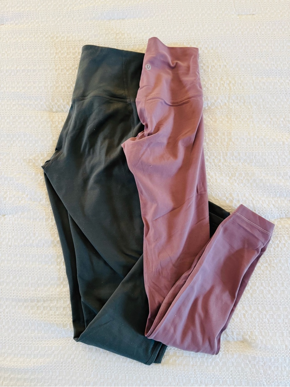 lululemon athletica & Zella High-Rise Leggings in green and Mauve